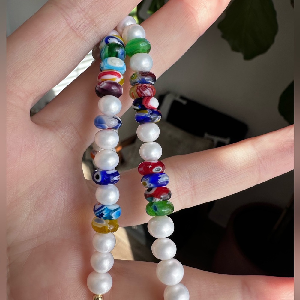 Upcycled  Charm Necklace - Picture 3 of 5
